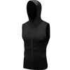 Hommes Quick Dry Cap Sweat À Capuche Sport Compression Fitness Shirt Gymming Running Basketball Football Veste 9006