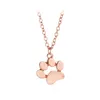 2019 New Tassut Cat Dog Paw Print Animal Necklace Women Jewelry Cute Pug Delicate Statement Necklace Set Gift N1914893458