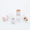 Tubos de brillo de labios vacíos de mármol DIY de 5ml, bálsamo labial de plástico, envases de botellas cosméticas de viaje, envío rápido F3165