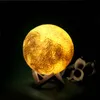 Пользовательские светодиодные настольные светильники Moon Night Light Simple Indoor Living Living Study The Study Clam