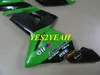 حقن القالب طقم جسم طقم الجسم لكاواساكي نينجا ZX10R 04 05 ZX 10R 2004 2005 ABS Green Fairings هيكل السيارة + الهدايا KM26