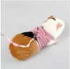 친칠라 네덜란드 기니 돼지 통기성 코튼 코르셋 GB1357에 대 한 애완 동물 2 다리 가슴 스트랩 야외 트랙션 로프 가죽 끈 옷