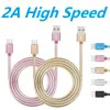 NEW Premium Fashion Braided USB Cables Color Type C V8 Micro Data Cord 2A Fast Charging Cable 1M 3FT Charger for S7 S8 S9 S10 Samsung LG G5 Huawei