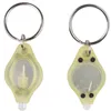 500 st mini LED -ficklampa Micro Keychain Key Ring ljusfackla vit UV -detektor svart ljusblå röd grön fiske ljus9389568