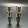 GR2 Titanium Nail 10mm 14mm 18mm Justerbar Domeless Enails Manlig Kvinna Joint för 16mm eller 20mm Enail Coil Gratis DHL