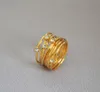 Szlachetny pierścień Pearl Green Emerald Jewelry 18k żółte złoto Pieczelnie Pierścień Kobiety z prezentami Wysoka jakość