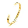 Hot Inspirational Bracciale Argento/Oro Keep Going Bracciali con polsini Braccialetti per donna Uomo Gioielli in acciaio al titanio Regali per i migliori amici