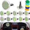 Aromatherapie Thuis Essentiële Olie Diffuser Voor Auto Luchtverfrisser Parfumflesje Medaillon Clip met 5 STUKS Wasbare Vilt Pads zee Verzending EEA354