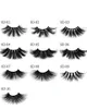 Ny populär 25mm 3d falska ögonfransar återanvändbar naturlig fake 3d mink ögonfransar eyelash förlängning handgjorda mjuka falska mink fransar stora ögonfransar