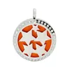 Stainless Steel Hollow Five-star Photo Frame Necklace Charm Fashion Perfume Men And Women Aroma Pendant