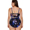 Plus Size Tankini Costumi da bagno Brasiliano Stampa floreale Costume da bagno per le donne Costume da bagno di grandi dimensioni Maillot De Bain Femme Abiti Mujer