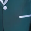 Brudgumddräkt bröllop 2019 skräddarsydd grön brudgum 2 bit män kostymer med byxor sjal lapel kostym homme mariage formell man