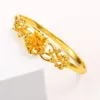 Braggle per motivi per fiori da sposa per matrimoni per la donna da donna 18k giallo oro riempito bellissimo braccialetto giping2141304