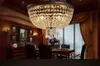 LED Light American Country Crystal Chandoriers Fixture European Vintage Crystal Ceiling Lampor Hem Inomhusbelysning Säng Living Room Myy