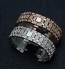 Watchband 26mm Men women diamond Stainless Steel Watch Band Bracelet For AP ROYAL OAK strap folding buckle for ap154009291609