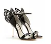 Hot Sale-Sophia Webster Butterfly Wings Sandalen Gladiator Hoge Hakken Enkelband Stilettos Feestjurk Sandalen Zapatos Mujer