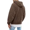 Mens Winter Dikke Warme Trui Oversized Fleece Hoodies Mannelijke Trui Herfst Effen Streetwear Tops