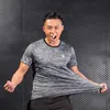 Moda Uomo t shirt Sport Palestra Camicie Top Tees Night light Camicia da corsa uomo Crossfit Fitness Dry fit camiseta running hombre