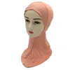 Cross Cover Inner Hijab Cap Lady Headwear Bone Bonnet Muss Muss Hijab strinestone Женщины шарф хиджабс Исламский крышка шеи капот