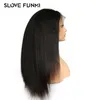 Yaki Straight Lace Front Wigs Pre-Plucked Hairline With Baby Hair Brazilian Lace Wigs Lace Frontal Wigs synthetic for black women