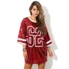 Hello528shop #62 Loose Sequin Tops for Women Party Club Shirts - Singer Performance Dance Clothes Hip Hop Street Stage Tees