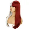 Смешанный Corlors Wig Long Synthetic Wigs для женщины Cosplay Fashion Strough