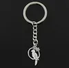 30pcs/lot Key Ring Keychain Jewelry Silver Plated birdcage Charms pendant for Key accessories