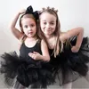 Barnflickor Ballett Dans Kostymer Camisole Ballet Tutu Kjol Kids Vest Ballet Kläder Barn Barn Chiffon Dancewear