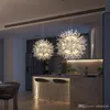 Contemporary Firework Chandeliers Lighting Crystal Pendant Light Dandelion Hanging Lamp for Bedroom Kitchen Dining Room Indoor Lighting