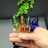 Coloured Skull Glass Burner Wholesale Bongs Oil Pipes Water Pipes Rigs Smoking