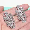 Gioielli da fidanzamento per matrimonio Anulare in argento sterling 925 Brillante linea Splendida Anelli con gemme di diamanti simulati larghi per donna taglia 5-10