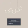 Minimalisme Moderne LED Pendentif Lumières pour Salle À Manger Cuisine Salon Blanc ou Café Couleur Suspension Suspension Suspension