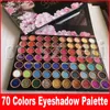 Neue Augen-Make-up-Lidschatten-Palette, schimmernd, glitzernd, matt, 4D, sexy Göttin, 70 Farben, vorgefertigte Pigment-Lidschatten-Palette