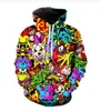 Partihandel - Nya mode män / kvinnor galen clown posse sweatshirt joggare rolig 3d tryck unisex hoodies + pants zz021