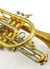 Jyco-E100 BB Tune Trompeta Cornet Brass Gold Metropleatedプロの楽器マウスピースを備えた専門の楽器送料無料