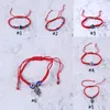 Bracciale intrecciato a mano Bracciale portafortuna Kabbalah Filo rosso Braccialetti Hamsa Braccialetti blu turchi Malocchio Gioielli con ciondoli Bracciale Fatima J8289998