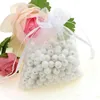 Großhandel Schmuckbeutel GEMISCHT Organza Schmuck Hochzeit Party Weihnachtsgeschenkbeutel Lila Blau Rosa Gelb Schwarz Mit Kordelzug 9*12 cm