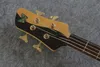 Nadir Yin Yang Doğal 4 Dize Elektrikli Bas Gitar Alder Vücut EMG Pickups Evrenin Altın Donanım Diyagramı Çin Yapılan Siganture Bas