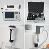Portabel chockvågsterapi maskin terapeutisk ultraljud för plantar fasciit med 2 ultraljud och shockwave handtag