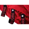 Designer Hoodies Männer Gefälschte 2 Stück Bänder Mit Kapuze High Street Pullover Schwarz Rot Sweatshirt Männer Mode Hip Hop Streetwear Hoodie Herbst