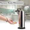 Touchless Automatic Soap Dispenser Pump Infrared Sensing Stainless Steel Liquid Holder Shampoo Smart Dispensers Bathroom Home Accessories