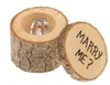 소박한 결혼 반지 무기명 상자 개인화 된 결혼 반지 상자 우리는 결혼 선물 나무 링 홀더 상자를 수행
