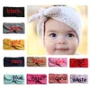 24pcs Lot Winter Warmer Oor Gebreide Hoofdband Tulband Voor Baby Meisjes Gehaakte Boog Brede Stretch Haarband Headwrap Haar Accessoires156b