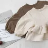 2019 Lente Japankoreaanse Stijl Peuter Baby Meisje Jongens Blouse Ruches Zoete Kinderen Linnen Kleding T2002297262906