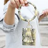 New Keychain Card Bag for Women Leopard Snake Wallet Pu Leather Tassel Bracelet Key Chain Ring Jewelry Keyring Holder Accessories