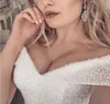 Vestido Noiva 2020 Sparkly Kristal Boncuk Gelinlik Kapalı Omuz Gelin Balo Lüks Brautkleid Robe De Mariage