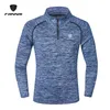 Vestes de course FANNAI veste pour hommes hommes coupe-vent à manches longues t-shirt séchage rapide Sports de plein air randonnée maillot manteau