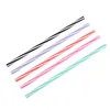 255mm 9Colors Silicone Spiral Stripe Straw Fashion Färgglada raka rör Mjölkdrycker Stråer Återanvändbart drickverktyg Baby Feeding M10656249841