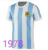 Retro-Version 1978 1986 1994 1996 Argentinien Heimtrikot Messi Maradona CANIGGIA Qualität Batistuta 94 95 Retro klassisches Fußballtrikot