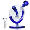 5.7inches tall Globe Glass Water Bongs Dab Rigs Water Pipe with glass bowl smoke accessory recycler bubbler smoke pipe free shipping
